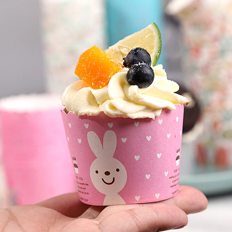 50Pcs Muffin Cupcake Paper Cups Cupcake Liner Baking Muffin Box Cup Case Party Tray Cake Decorating Tools Birthday Party Decor