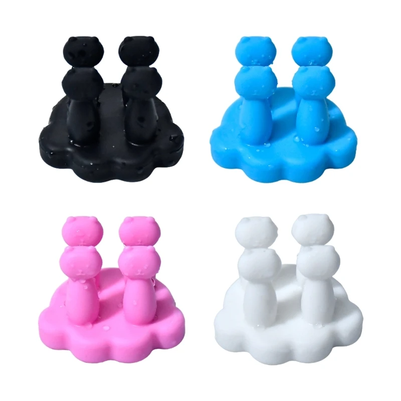 

H55E 4Pcs Wall Mounted Wall Hooks Multifunction Dormitory Window Wall Storage