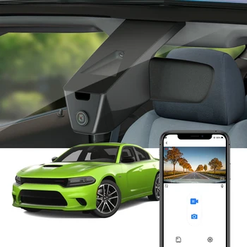 Fitcamx 4K Dash Cam for Dodge Charger 2015-2023 Durango 2021-2024 & Chrysler Pacifica 2018-2026, OEM Car DVR Recorder with WIFI 1