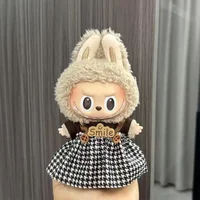 For 15-17cm Labubu Idol V1 V2 Retro Style Hat Set Artistic Style Small Painter's Clothing Mini Doll'S Clothes Outfit Accessories 1