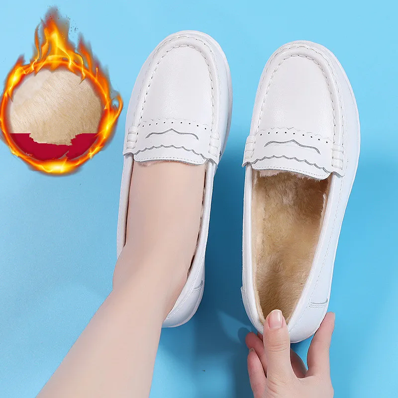 Sneakers Women Nurse White Shoes Women Comfortable Breathable Walking Shoes Female Flats Footwear Slip-On Casual Shoes