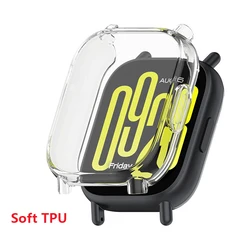 Durable Tempered Glass & PC Protective Case with Soft TPU Screen Protector for Redmi Watch 5 (Clear)