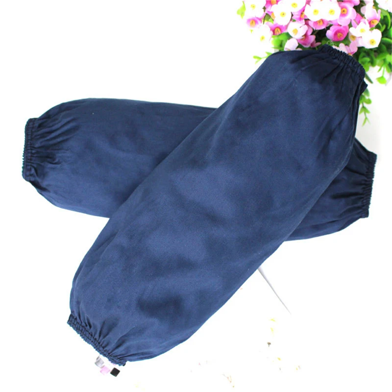 유용한 오염 방지 민소매, 가사 작업용, 주방 청소용, 탄성 커프 디자인, 슬리브 커버, 1 쌍 