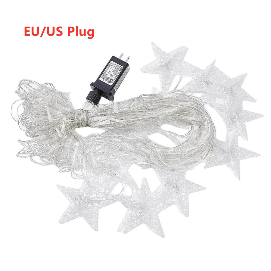 EU/US Plug LED Net Mesh Fairy Garden Lights Outdoor Waterproof Christmas Garland Curtains String Lights for Holiday Party Decor