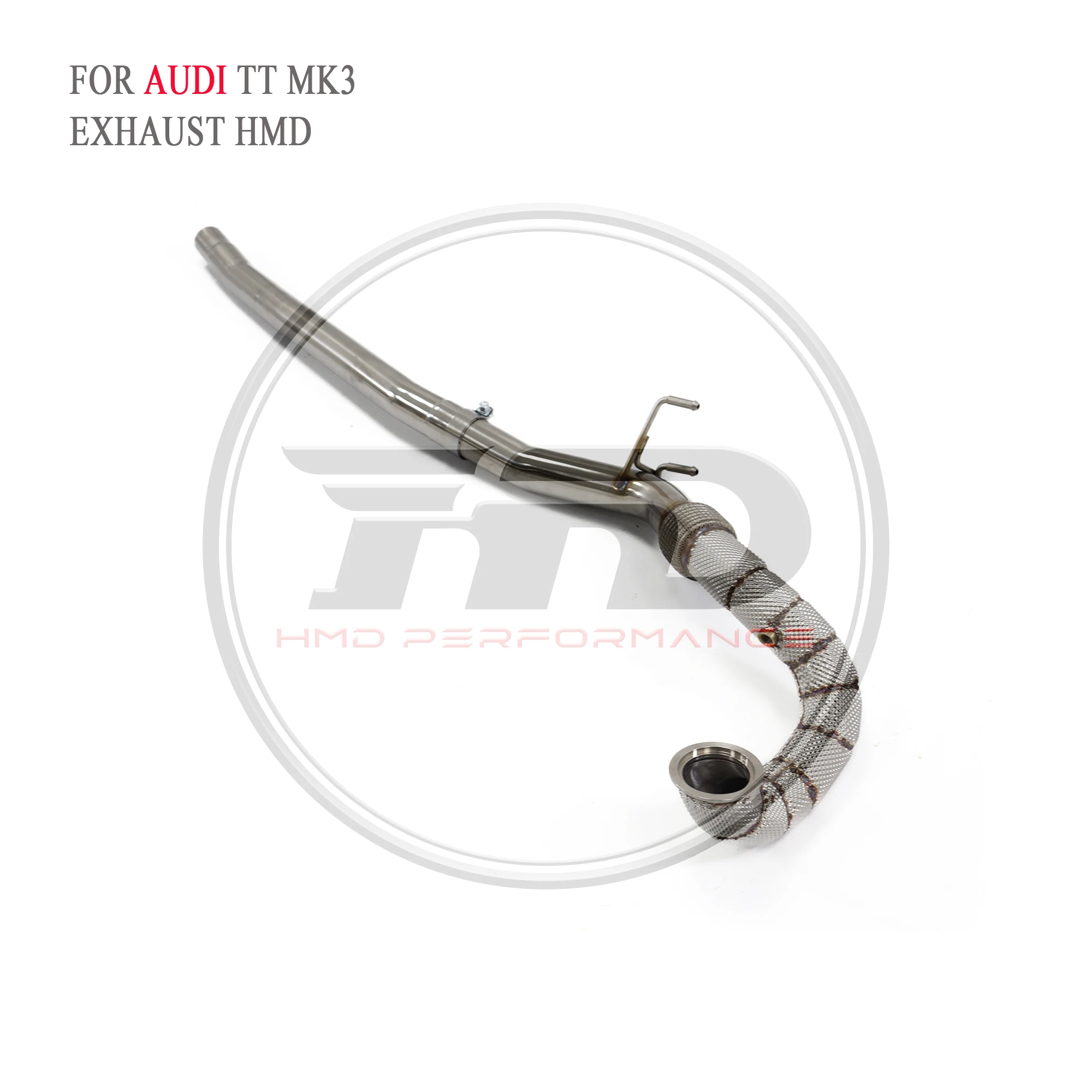 Sistema Di Scarico Hmd Per Audi Tt Mk3 Tubo Di Scarico Collettore Catalizzatore Downpipe Senza Tubo Cat