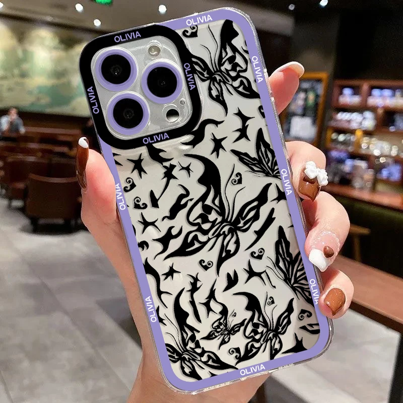 thumbnail image 1 of Inger o-olivias r-rigos Lucky Butterfly funda de teléfono para iPhone 15 14 13 12 11 Mini Pro Max X XR XSMax 6S 7 8 Plus SE20, 1 of 5