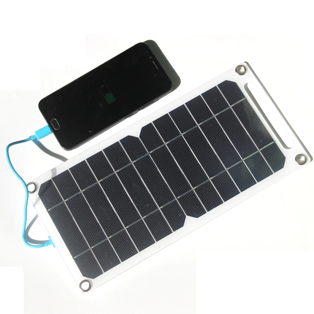 Foldable Solar Panel USB Portable Outdoor Solar Charger Plate for Mobile Phone Power Bank Camping Hiking Travel 6W 3W
