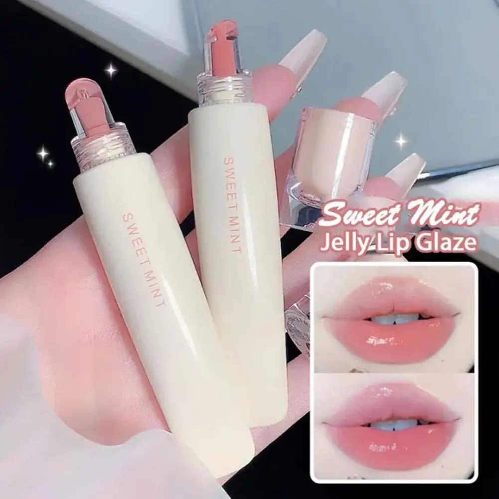 1PC Mirror Dyeing Lip Gloss Moisturizer Liquid Lipstick Waterproof Long Lasting Red Lip Tint Korean Makeup Cosmetic