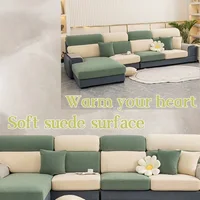 Thicken Elastic Sofa Cover For Living Room Solid Color Furniture Protector Sofa Cushion Cover slipcover Removable Couch Covers 4