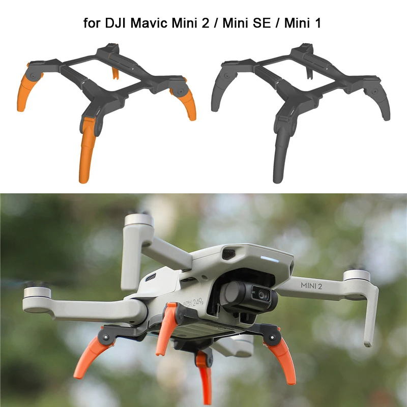 Foldable Heightening Spider Landing Gear For Dji Mavic Mini 2 / Mini Se / Mini 1 Drone Feet Stand Support Protector Accessories