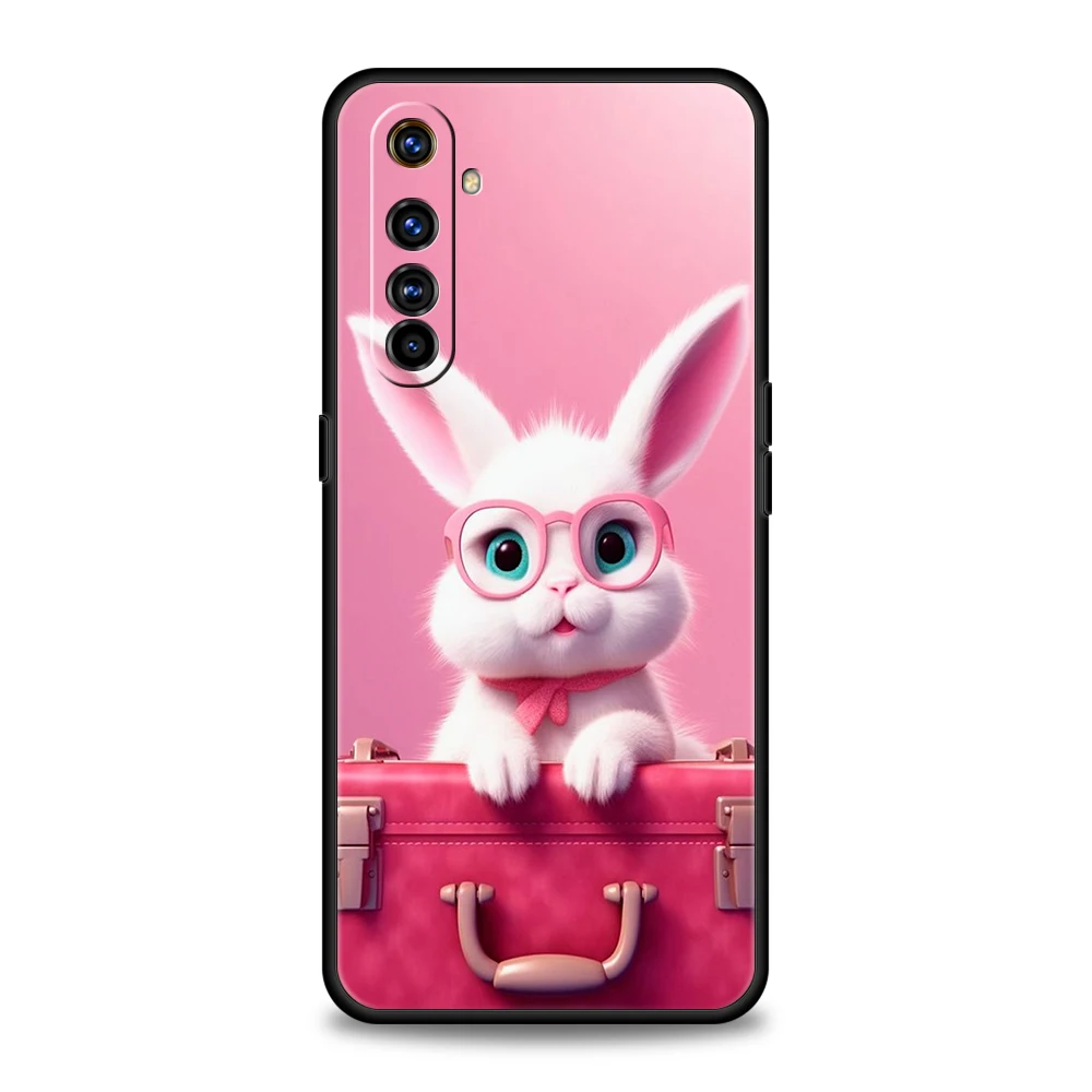 Adorable Rabbit with Purple Hat Shockproof Phone Case