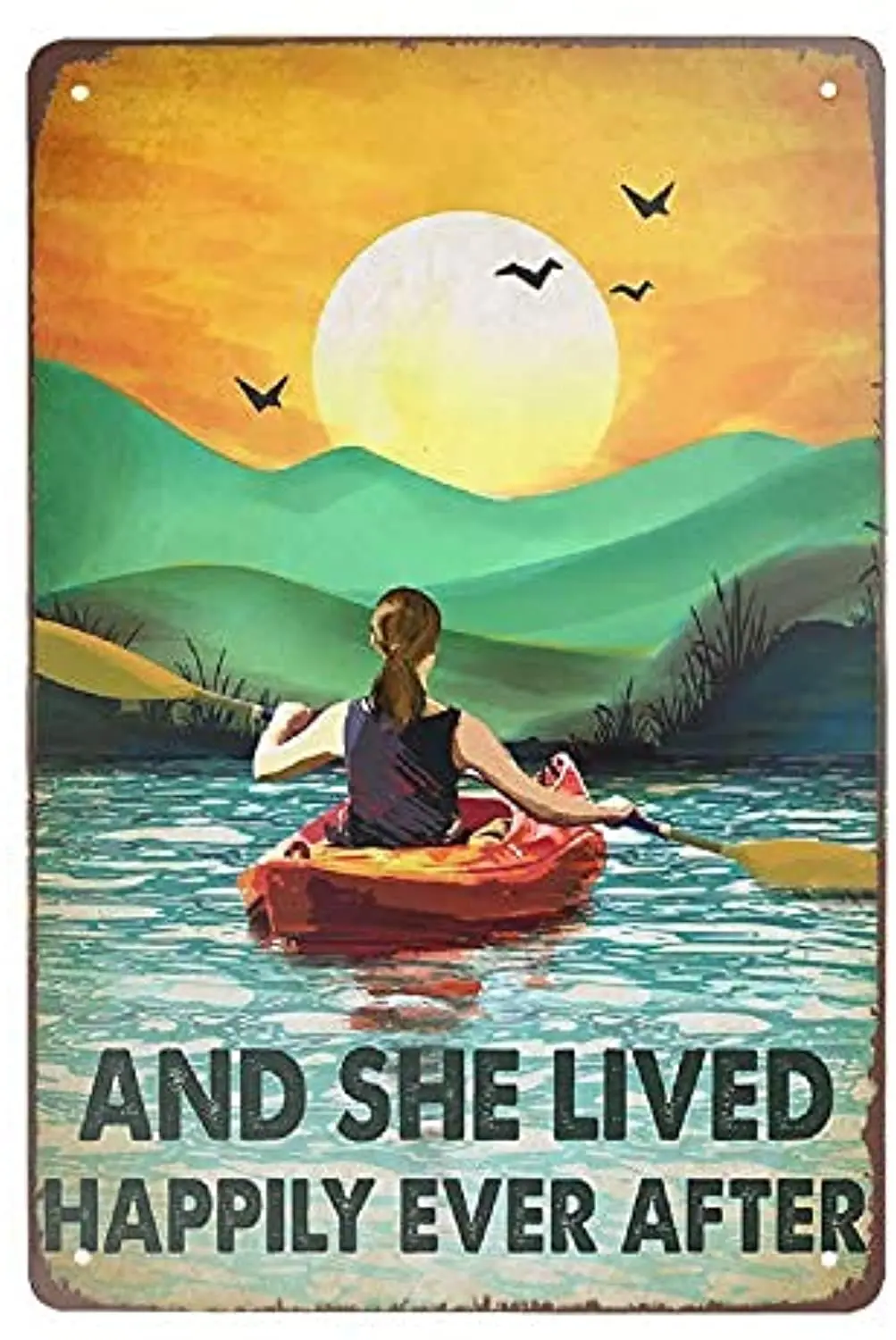 

Girl and Rowing Sport Rowing,Tin Signs,Home Bar Decor,Cafe Bar Restaurant Shop Best Gifts