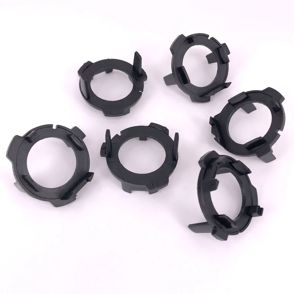 50Pcs H7 LED Headlight Bulb Adapter Bases Auto H7 Adapter Lamp Holder Socket Base Black Car Accessories For Kia Golf Nissan
