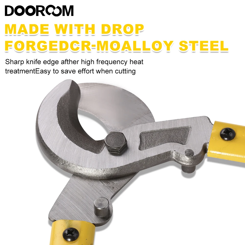 DOOROOM Hardened Cable Cutter Heavy Duty Stainless Steel Wire Rope Cutter for Cutting Steel Wire LK-125 LK-500 Hydraulic Tools 6