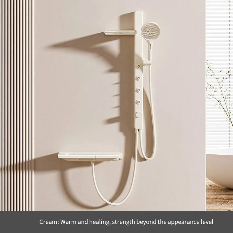 สเปรย์ฉีดไหล่และเอว, หัวฝักบัวนวดหลังจอแสดงผลดิจิตอลพร้อมแผงกระจกขนาดใหญ่, แบบแยกส่วนเพื่อการติดตั้งที่ยืดหยุ่น 1