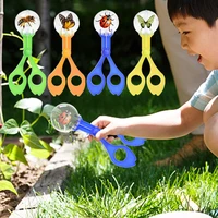 Plastic Insect Catcher Scissors Insect Trap Bug Tongs Tweezers for Kid Toy Outdoor Handy Scoopers Children Sensory Learning Tool 2