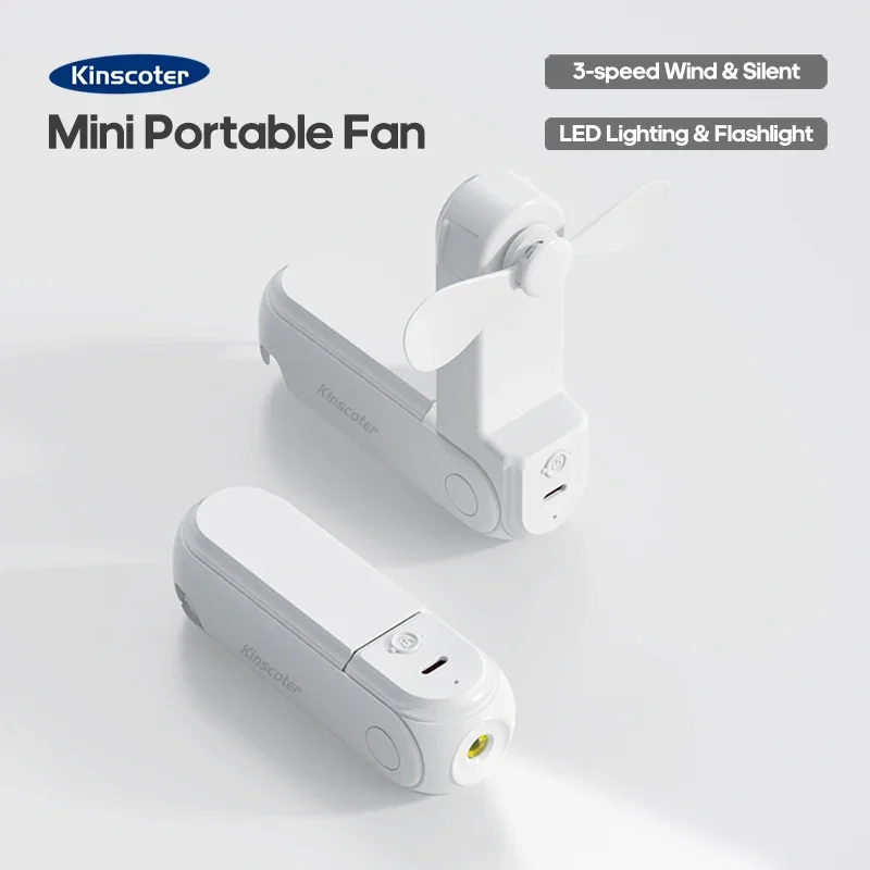 미니 휴대용 야외 손 선풍기 걸이식 목 선풍기, USB 충전, 1200mAh 배터리 전원, 무선 테이블 공기 냉각 선풍기