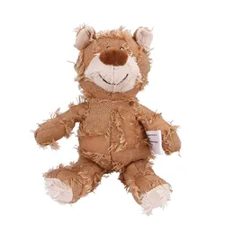 Interactive Teddy Bear Soundmaking Plush Toy for Dogs - Teeth Cleaning & Anti - Bite Plaything for Pets (Teddy bear Yellow)