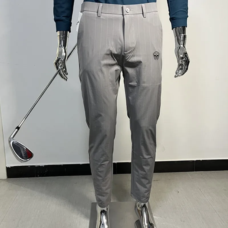 

Summer Ultra Thin Golf Pants For Men Ice Silk Quick Dry High elasticity streak Suit pants Golf Wear Men Trousers Running Pants