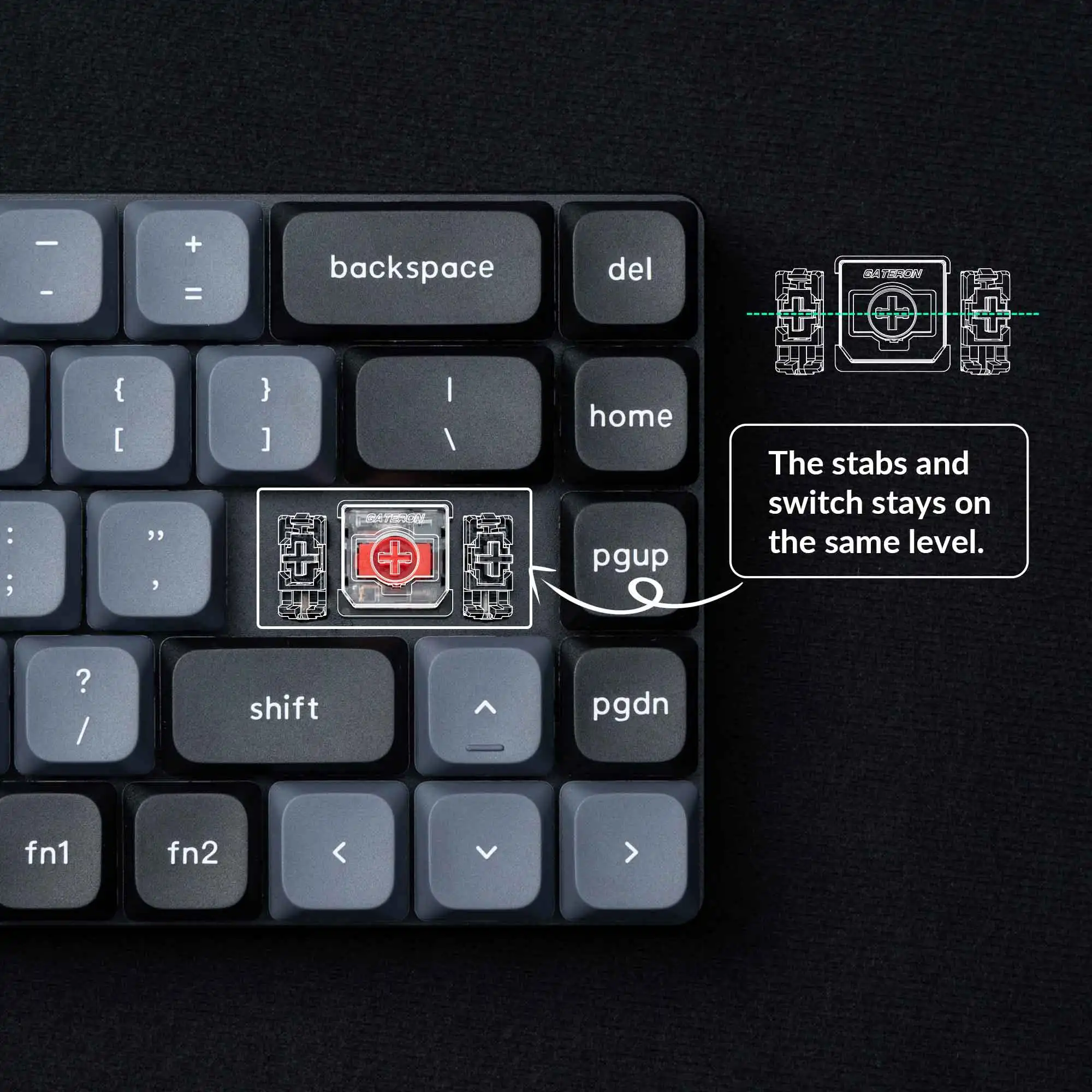 Keychron K7 Pro H Drahtlose Custom Mechanische Tastatur Niedrigen 