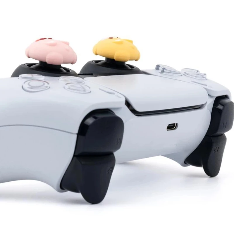 1Pcs Silicone Thunb Grip Caps For PS4 PS5 Cute Dog Cat Joystick Caps For NS Pro Cover Analog Thumb Stick Grips