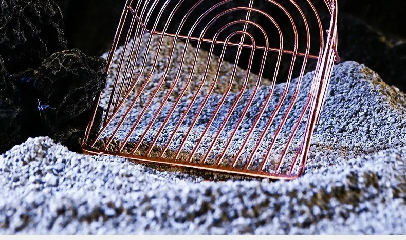 Self-Cleaning Cat Litter Shovel Stainless Steel Metal Scooper