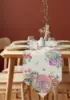 Bunny Eggs Flower Tulip Easter Linen Table Runners Dresser Scarf Table Decor Washable Kitchen Dining Coffee Table Runners Decor 4