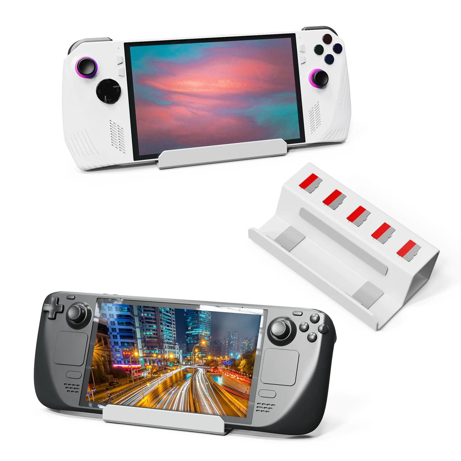 Espositore Da Gioco Portatile Per Nintendo Switch / Steam Deck / Rog Ally Tablet Supporto Da Tavolo Supporto Staffa Accessori Jys-Ra003