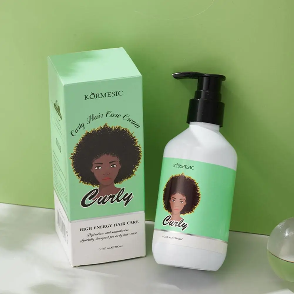 Hair Curling Cream Anti-Frizz Bouncy Resilient Enhancer Styling Lotion Repair Damage Hair Volumizing Moisturizing Care