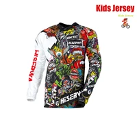 Kids Off Road Racing T-shirt Downhill Jersey MTB Bike Jersey Children's Motocross Jersey DH MX child motocross clothes 2