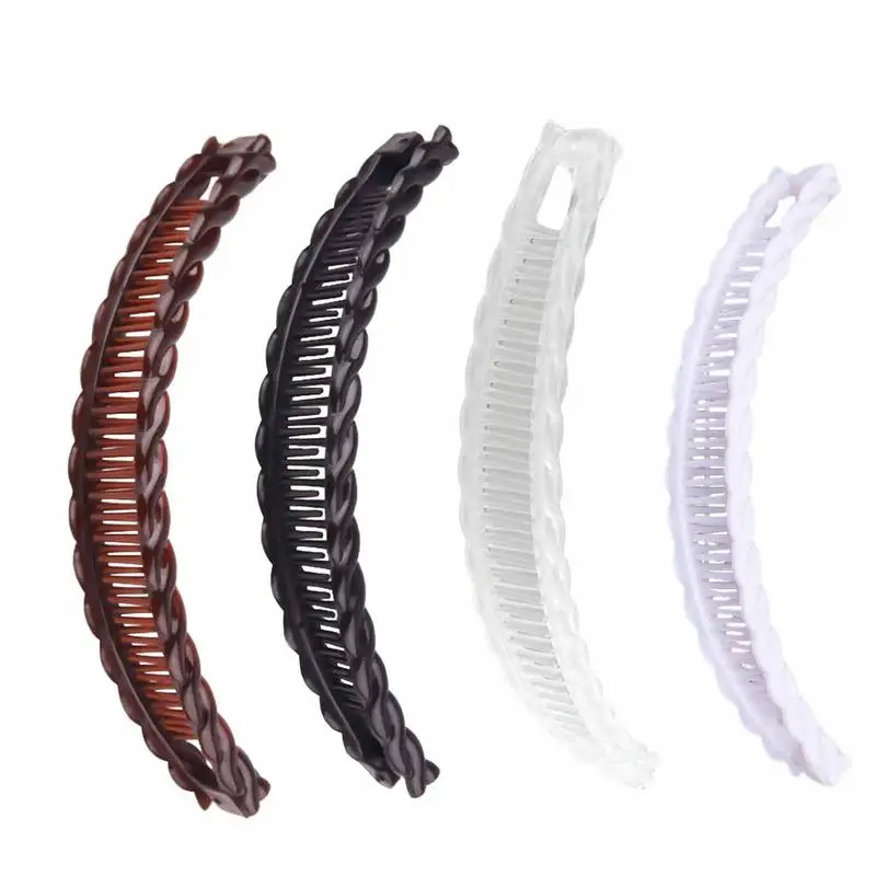 빈티지 헤어 클립 빗 도구, 두꺼운 곱슬머리 액세서리, 피쉬테일 헤어 클립, 바나나 클립 세트 (여성용 헤어 스타일링 도구)
