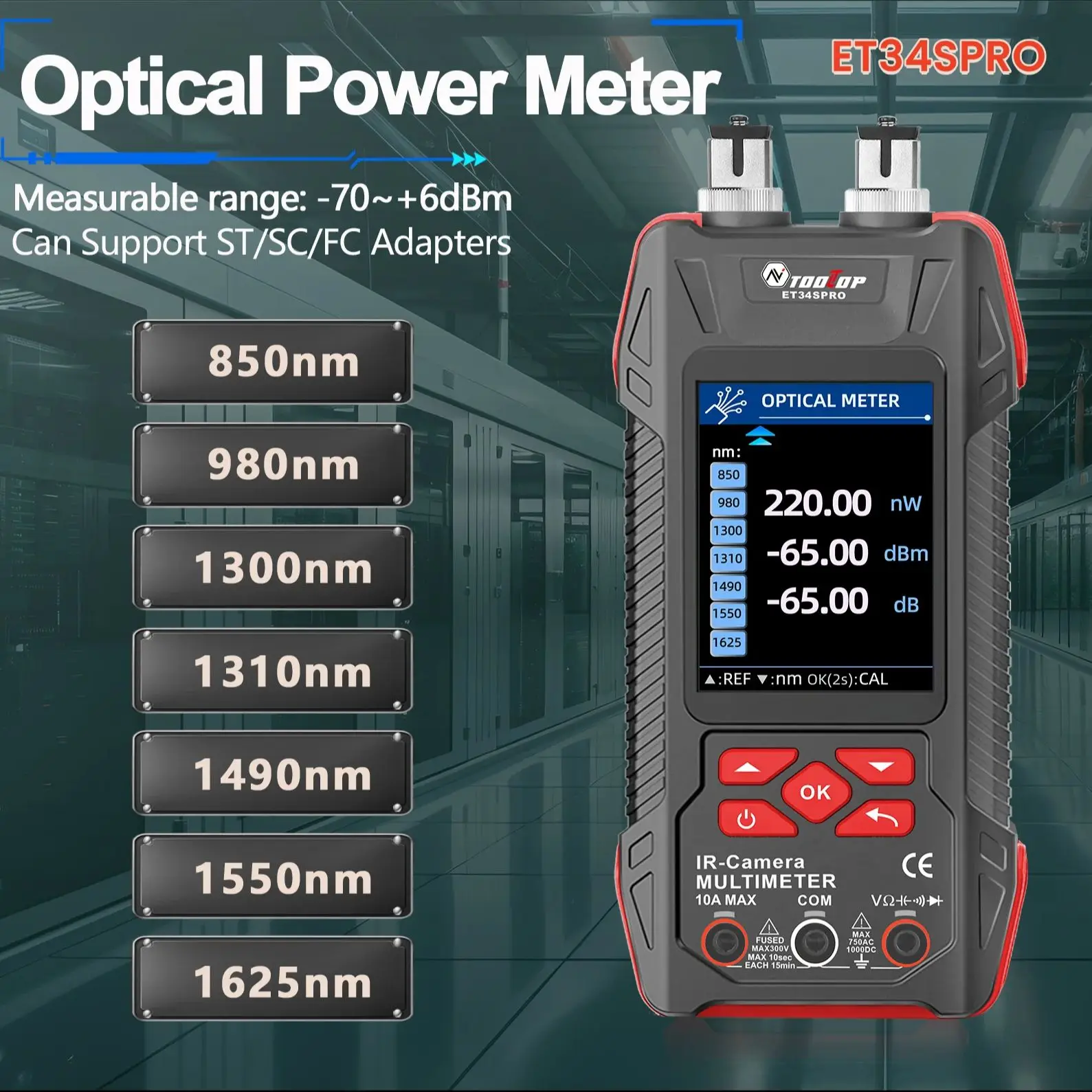 3.2inch Thermal Camera with Macro Lens 60000 Counts Digital Multimeter Electrica