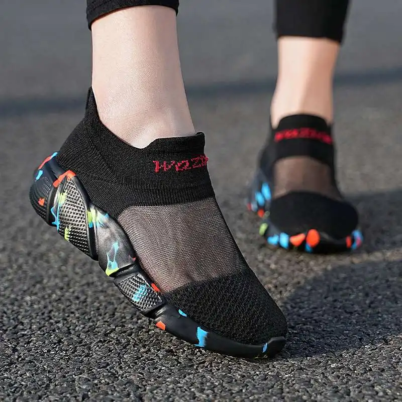MWY Women's Sandals Lightweight Breathable Mesh Sandals Sport Sneaker Casual Shoes Men Zapatillas Deportivas Mujer Size 35-46