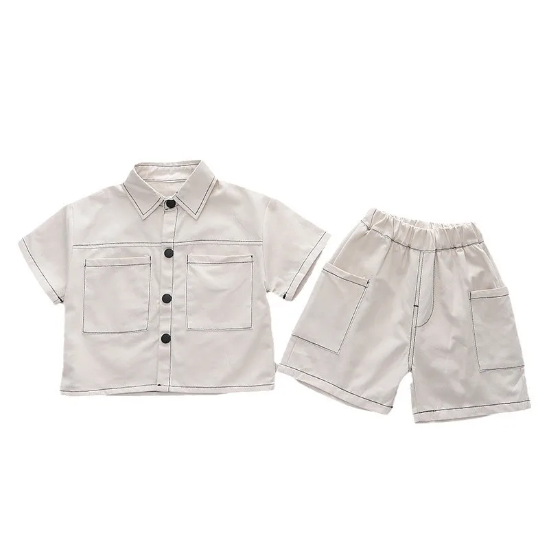Summer Kids Clothes Set Korean Style Boys Suit