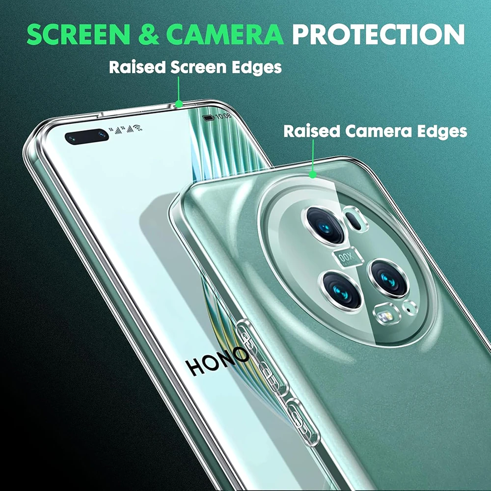 Cover morbida in silicone trasparente per huawei honor magic_voghion.com