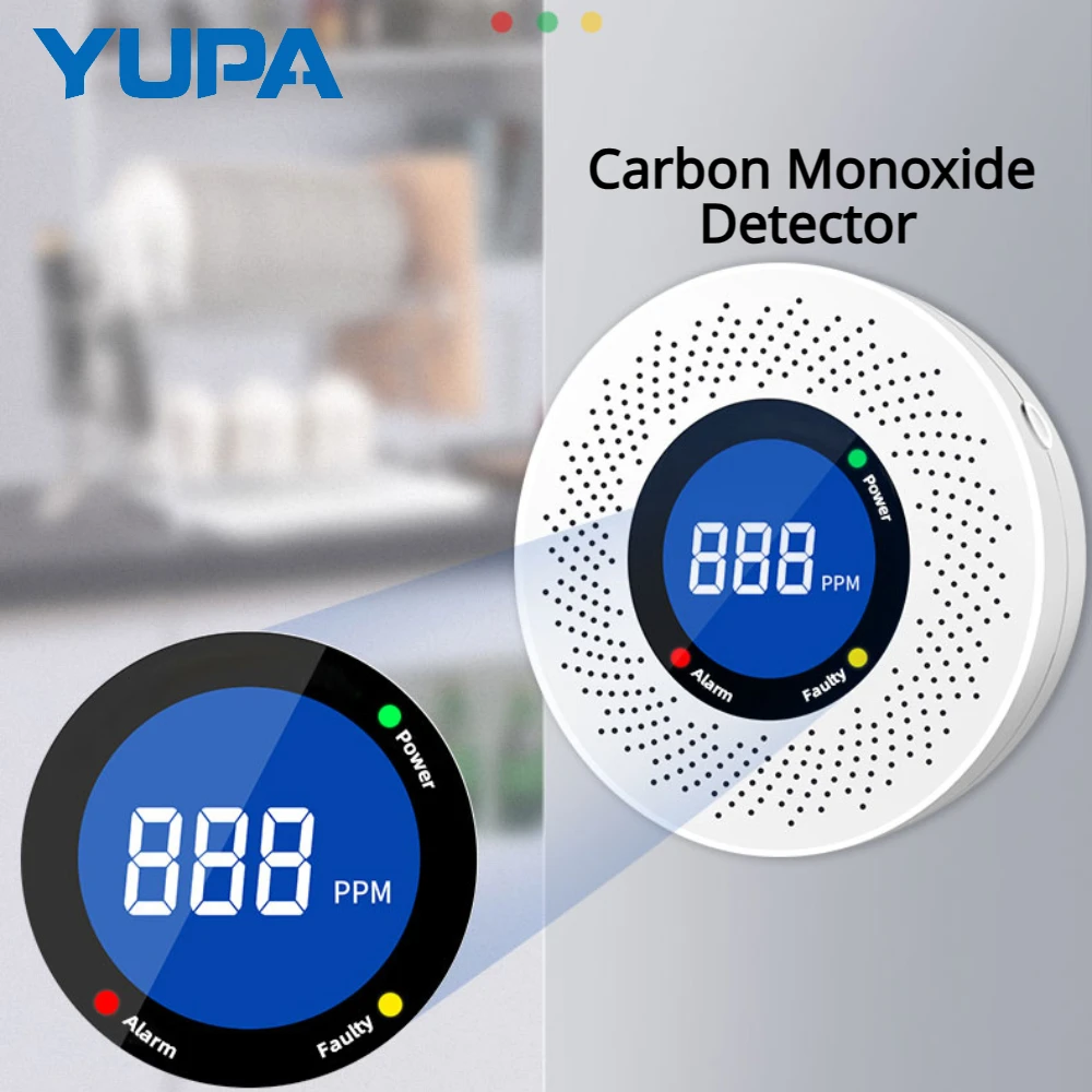 aliexpress.com - New Carbon Monoxide Standalone Detector CO Alarm With Screen Display Battery Powered CE Certified For Home Kitchen Office Use