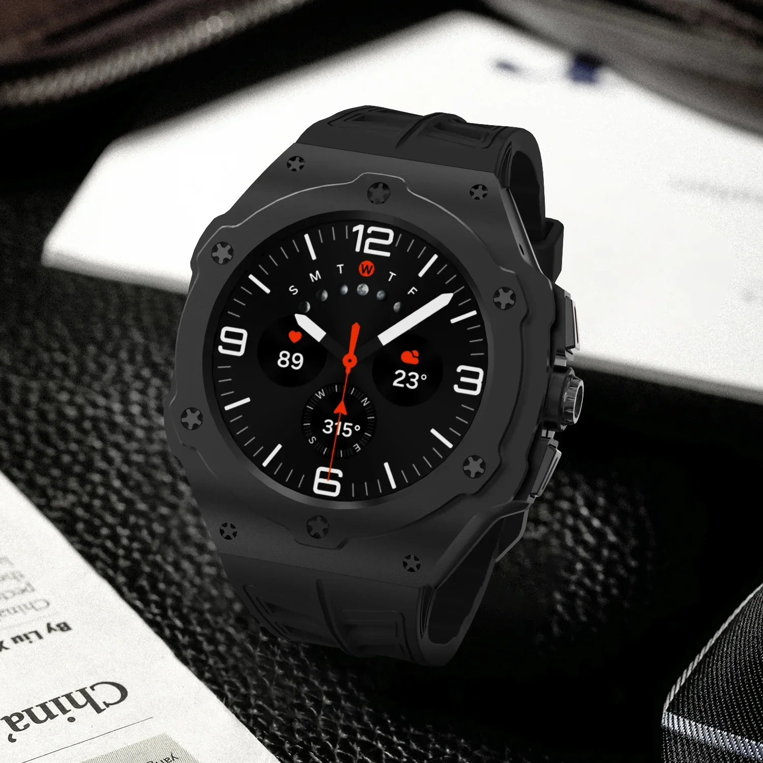 Luxus-Modifikationskit für Samsung Galaxy Watch 8 Ultra 2025 Carbon-Gehäuse Gummiarmband für Galaxy Watch 7 Ultra 47mm Zubehör – Detail 11