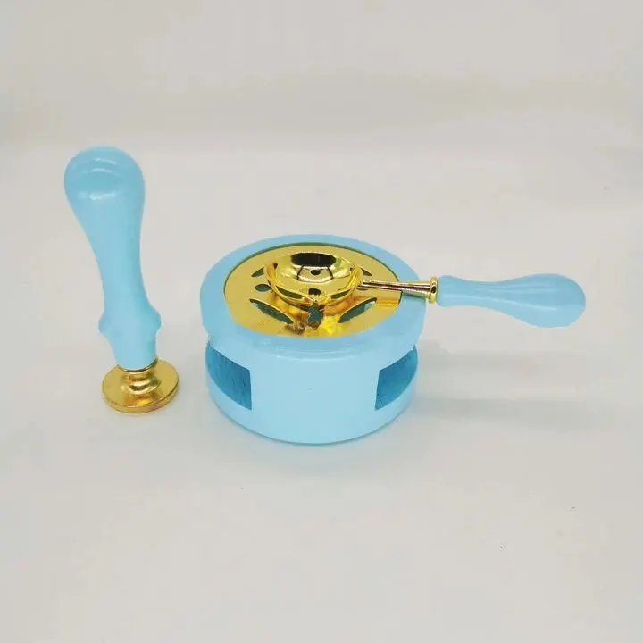 Sky blue stove