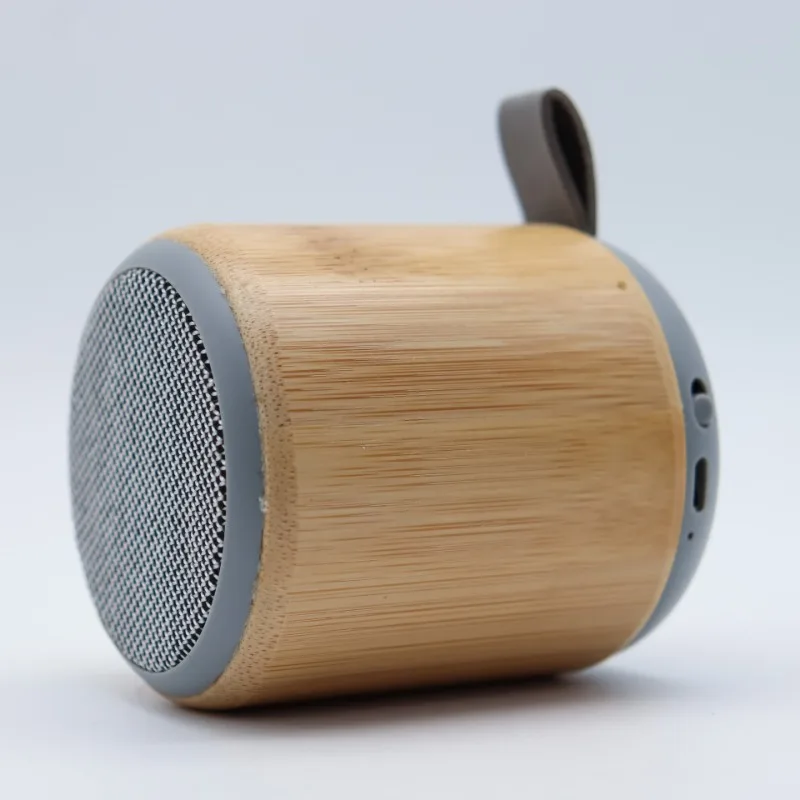 Bamboo Wood Eco-friendly Mini Portable Bluetooth Speaker Desktop Wireless Audio