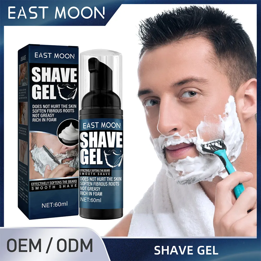 60ml Men Shaving Cream Refreshing Cleanser Foam Effectively Soften