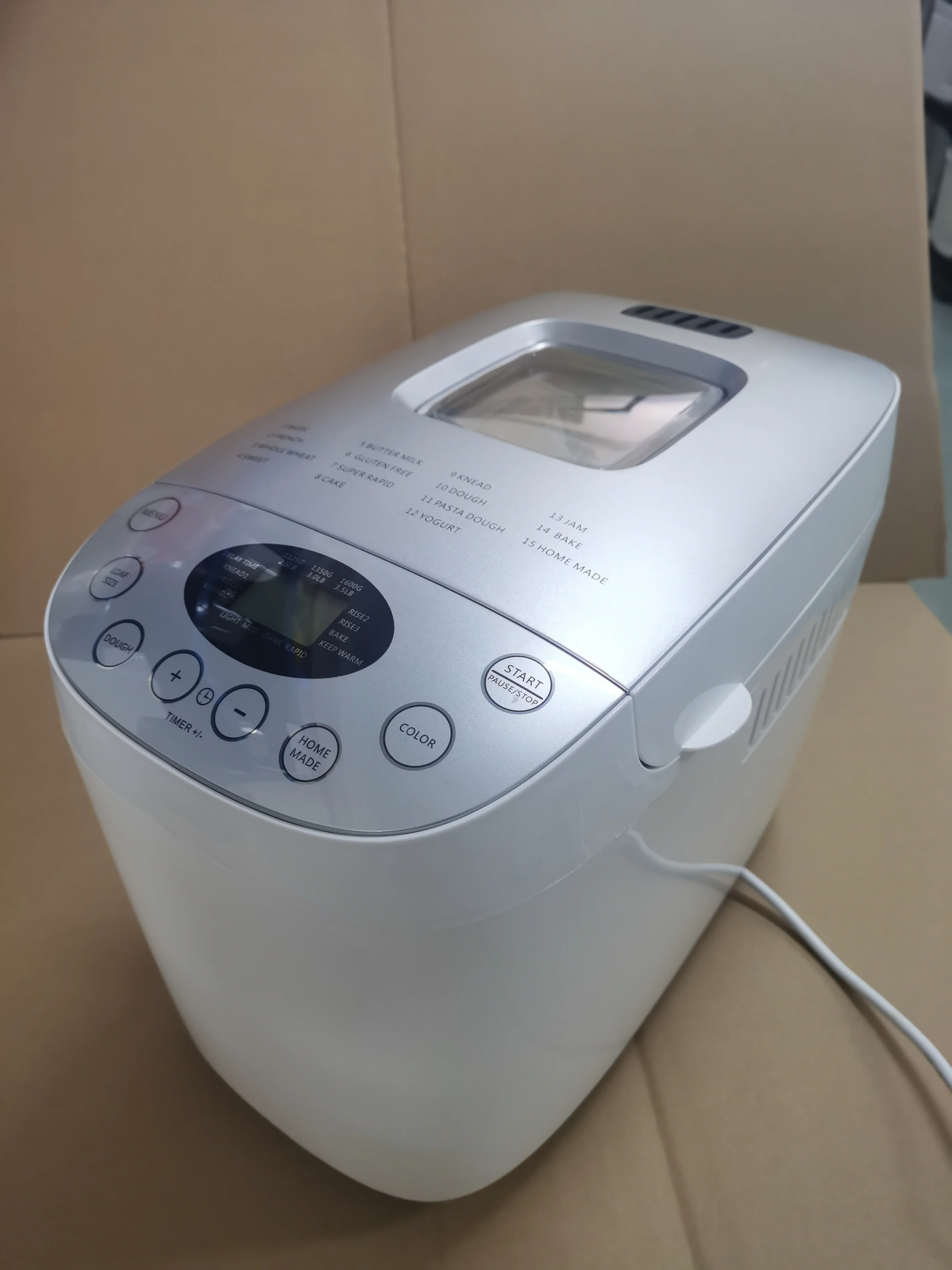 Programmable Bread Maker, Full Automatic, 15 in 1, 3.5lb Large Capacity
