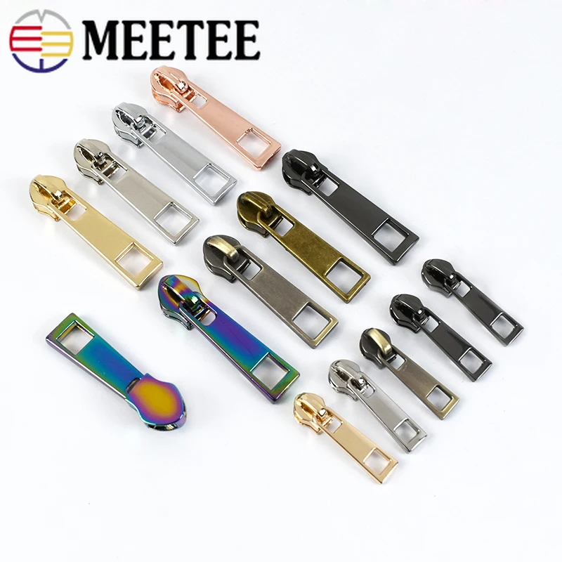 20pcs Zipper Sliders for 3# 5# Nylon Zippers Pull Down Jacket Pocket Fashion Zips Head Bag Repair Kits DIY Accessories
