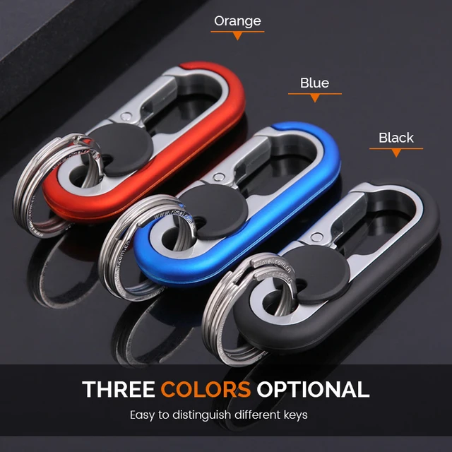 Car key chain hook stainless steel buckle double ring car key ring auto  accessories suitable for BMW key chain accessories - AliExpress