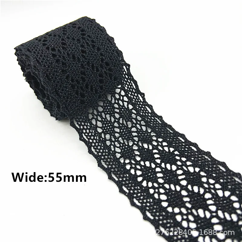 Cotton Lace Ribbon 5-6cm Wide DIY Handmade LACE TRIMS Garment Accessories 5Yards lace ribbon cotton ribbon lace garment accessories lace sewing supplies lace accessories lace sewing accessories clothing accessories clothing craft accessories