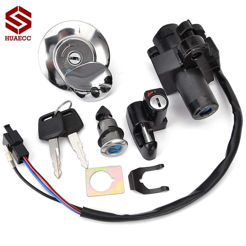 Motorrad Kraftstoff Tankdeckel Abdeckung Schloss Schlüssel Zündschloss für Honda CL400 CL400 1999