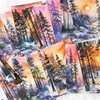 Journal GO 30sheets Vintage Winter Landscape Scrapbooking Material Paper Scrapbooking Decor Junk Journal Planner DIY Art Paper 6