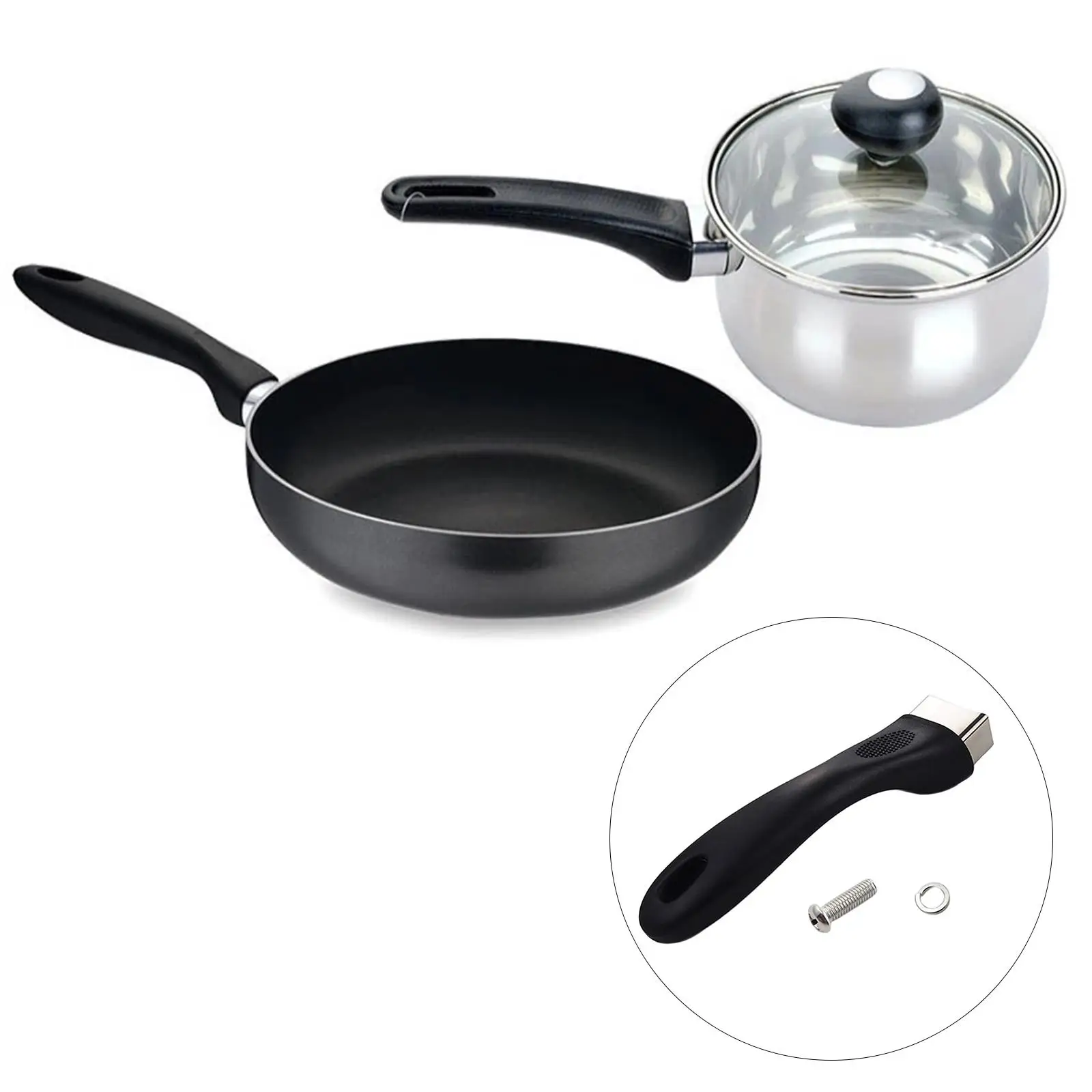 Pan Handle Cover Universal Long Handle Replacement Hand Grip Pot Handle Grip Handgrip Scald Proof Bakelite Pot for Kitchen cooking