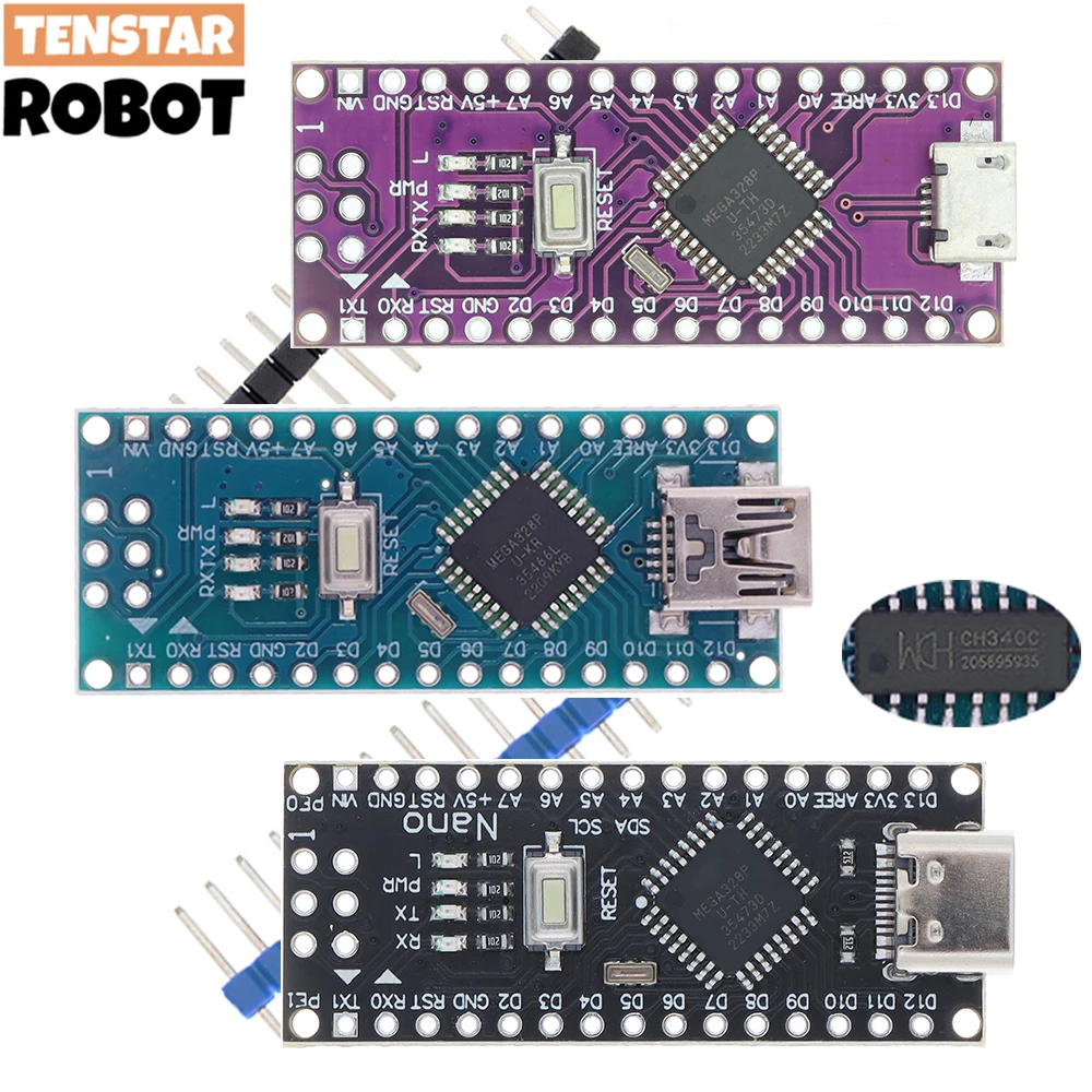 Nano 3 0 controller with the old bootloader mini type c micro usb