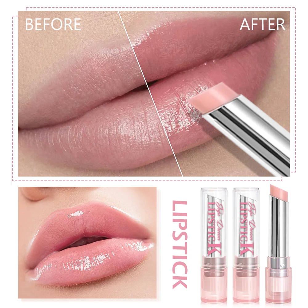 2-Color Pink Lip Balm, Color-Changing Moisturizing Lipstick, Hydrating Non-Sticky Gloss For Natural Daily Wear_voghion.com