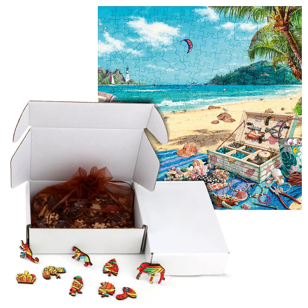 Рисунок 5 - Красивые деревянные головоломки с морскими ракушками